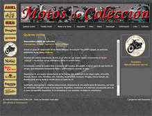 Tablet Screenshot of motosdecoleccion.com